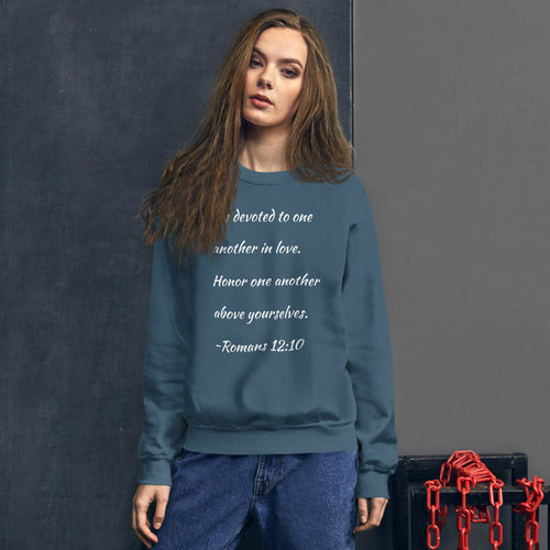 Romans 12:10 Unisex Sweatshirt
