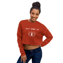 Load image into Gallery viewer, &quot;Just WOKE up&quot; Crop Sweatshirt