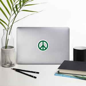 Green Peace Bubble-free sticker