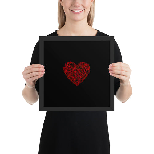 Peace and Love Framed poster