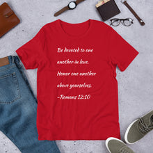 Load image into Gallery viewer, Romans 12:10 Unisex T-Shirt