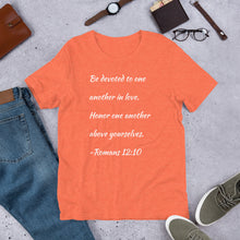 Load image into Gallery viewer, Romans 12:10 Unisex T-Shirt