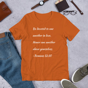 Romans 12:10 Unisex T-Shirt