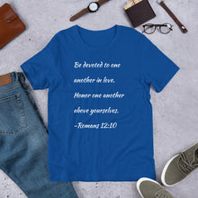 Load image into Gallery viewer, Romans 12:10 Unisex T-Shirt