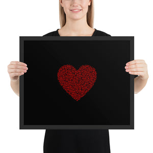 Peace and Love Framed poster