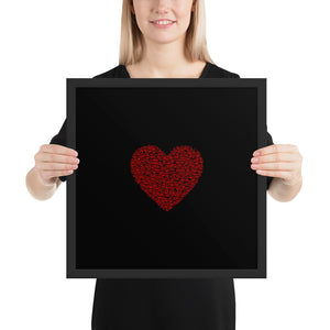 Peace and Love Framed poster