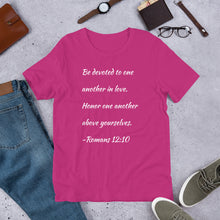 Load image into Gallery viewer, Romans 12:10 Unisex T-Shirt