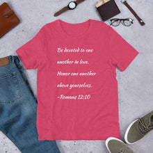 Load image into Gallery viewer, Romans 12:10 Unisex T-Shirt